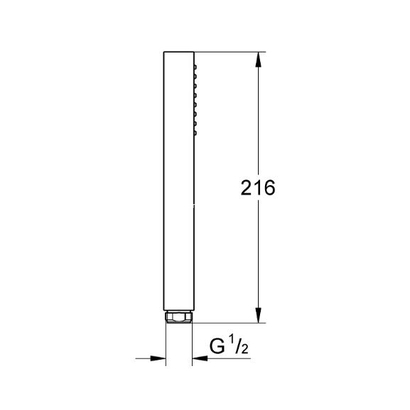Grohe 27699000 Chrome Ντους Χειρός Euphoria Cube Stick
