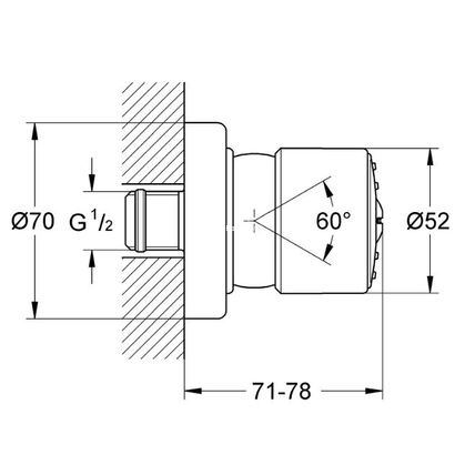 Grohe Relexa Plus 28198 000 Ντους Πλευρικό