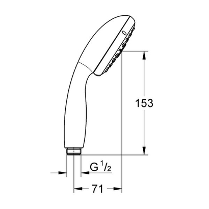 Grohe New Tempesta 28419003 Ντους Χειρός 3 Ροών Χρωμέ