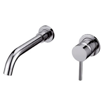 Karag Artemis 911-P Cromo Μπαταρία Νιπτήρα Επιτοίχια Χρωμέ