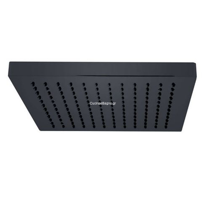 KARAG Κεφαλή Ντουζ Τετράγωνη Μαύρη CFT205B Nero 20x20