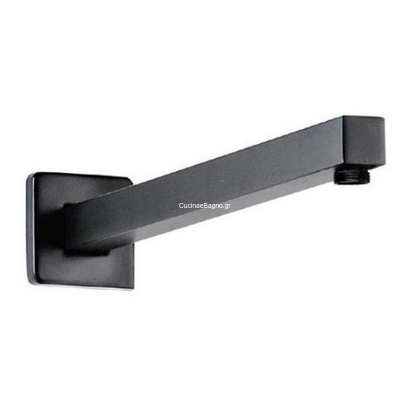 KARAG Βραχίονας Ντους Τετράγωνος Μαύρος CFT205A Nero 40cm