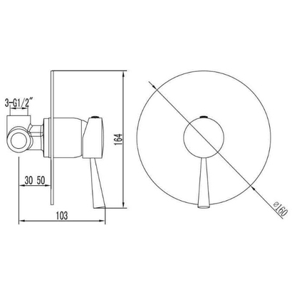 Karag Artemis KN34E11C CHROME Μείκτης Εντοιχισμού 1 Παροχής