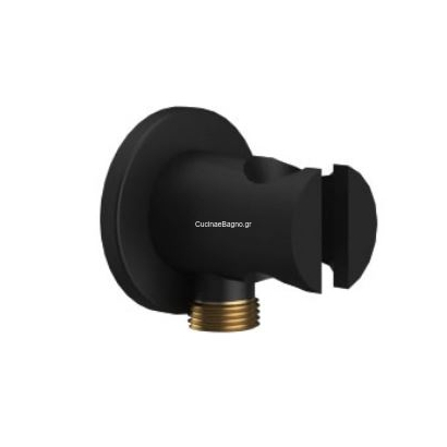 KARAG AC05003 NERO Στήριγμα Παροχή Ντους Μαύρο