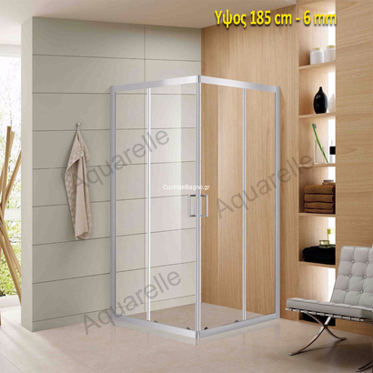 Καμπίνα 100x110 Cm Aquarelle Venia 10 Παραλληλόγραμμη