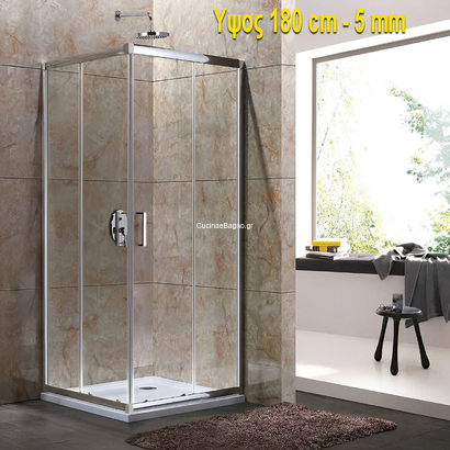 Καμπίνα 90x110x180 Cm Aquarelle Oia 10 Παραλληλόγραμμη