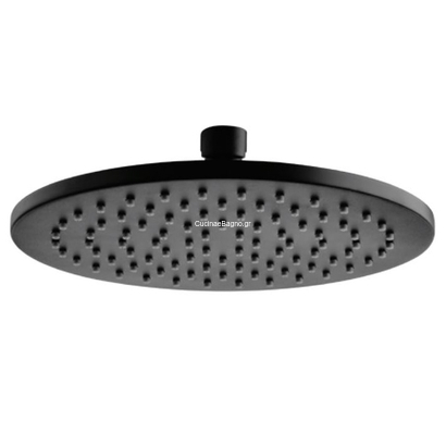 Ανακλινόμενη κεφαλή ντούς MIRROR BLACK FINISH 20x20 INOX SS304 45103MB