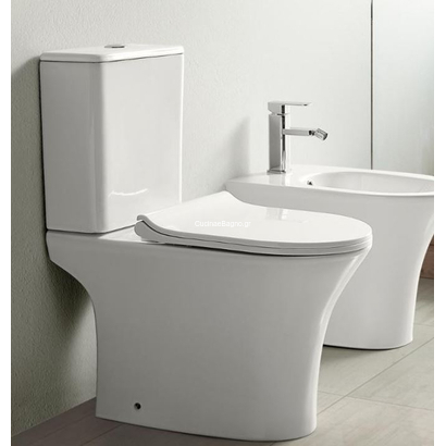 KLP Elka Rimless Λεκάνη Με Καζανάκι 65 cm