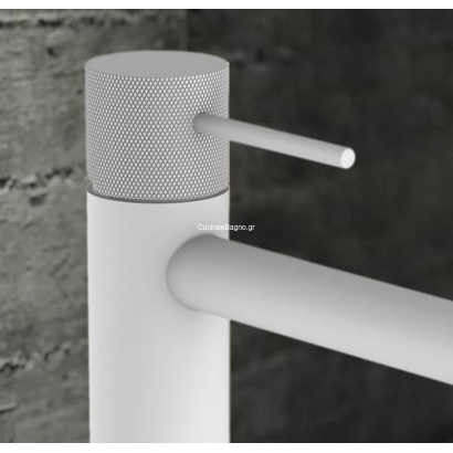 Teorema Lab White Matt Μπαταρία Νιπτήρα Λευκή Επιτραπέζια 603411