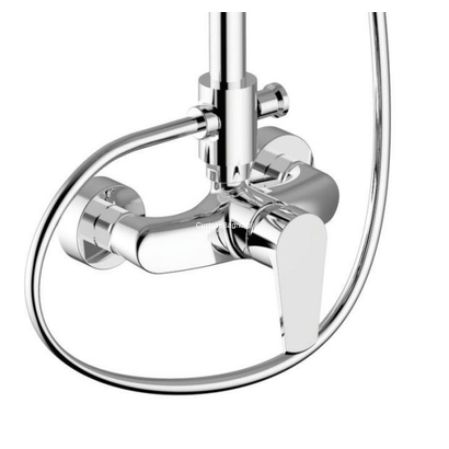 Teorema Velvet Στήλη Με Μπαταρία Ντουσιέρας Χρωμέ 112040V