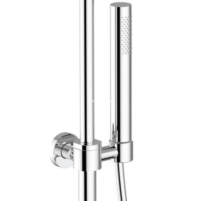 Teorema Velvet Στήλη Με Μπαταρία Ντουσιέρας Χρωμέ 112040V