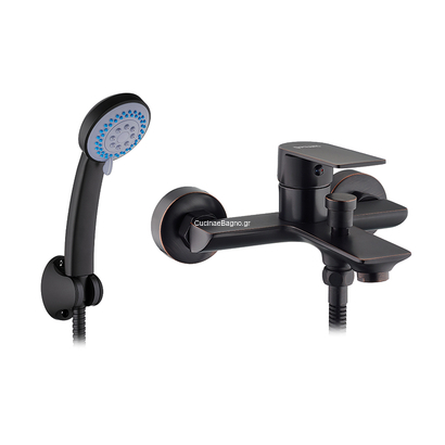 Pyramis Brillante Black Bronze Matt Μπαταρία Μπάνιου Μαύρη 090939701