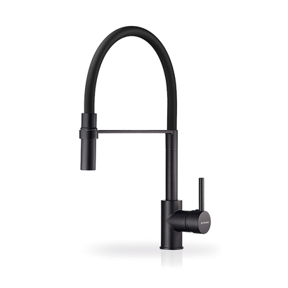 Pyramis Serina Μαύρο Ματ Μπαταρία Κουζίνας Με Ντους 090939901