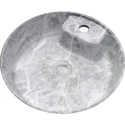 GLORIA Mambo Νιπτήρας 41x41 Επιτραπέζιος Marmo Chiaro 30-8537