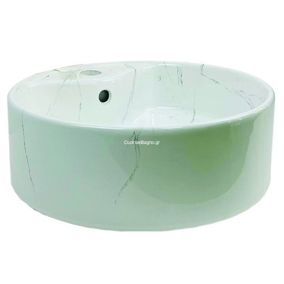 GLORIA Giro Νιπτήρας 41x41 Επιτραπέζιος Marmo Grey 55-8002