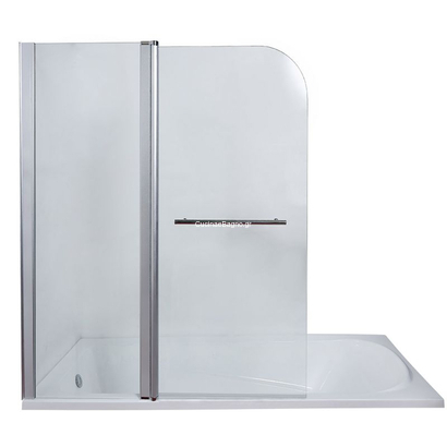 Gloria Glass-Bath 115 Cm Δίπτυχο Μπανιέρας 80-1150