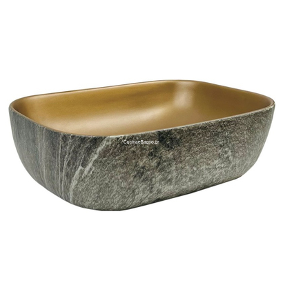 GLORIA Elegan-7 Νιπτήρας 46x33 Επιτραπέζιος Doppio Rame 87-8417