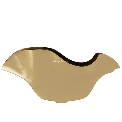 Sanitec Bronze Tulip Νιπτήρας 47x47 Επιτραπέζιος Κρυστάλλινος Γυάλινος