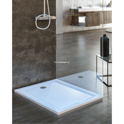 Sanitec A-202 Ντουζιέρα 70x120 Ορθογώνια Flat Χυτή