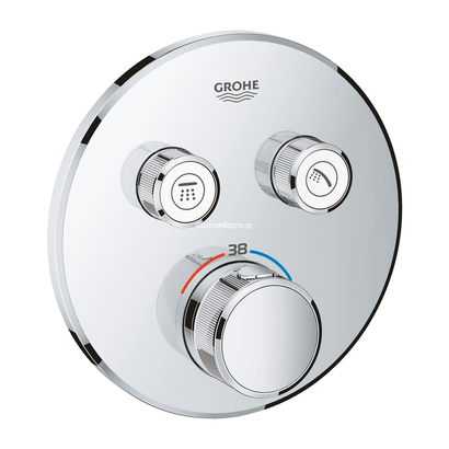 Grohe Grohtherm SmartControl 29119000 Θερμοστατική Μπαταρία Εντοιχισμού 2 Ροών