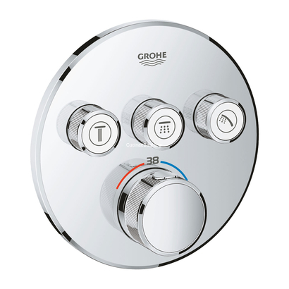 Grohe Grohtherm SmartControl 29121000 Θερμοστατική Μπαταρία Εντοιχισμού 3 Ροών