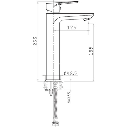 Μπαταρία Νιπτήρα Ψηλή Pyramis Libreto 090928801
