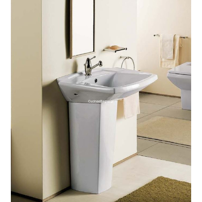 Sanindusa 71x56 Millenium Νιπτήρας Με Κολώνα Δαπέδου