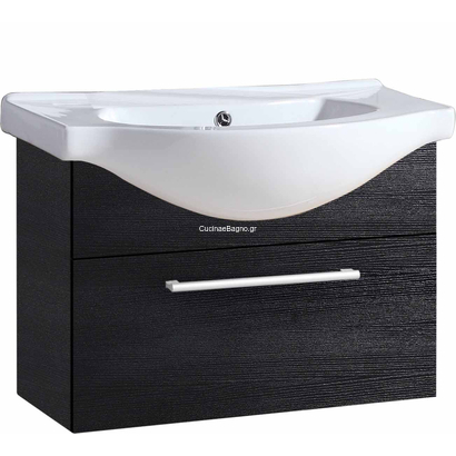 Gloria Fermo Up 80x45 Wenge Έπιπλο Μπάνιου Κρεμαστό Με Νιπτήρα set-0179