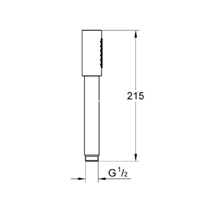 Grohe Sena Stick 26866000 Chrome Ντους Χειρός - Τηλέφωνο