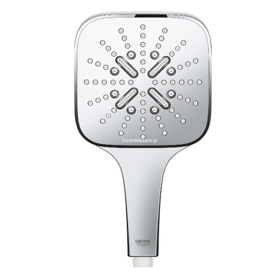 Grohe 26582000 Chrome Ντους Χειρός 3 Σπρέι Rainshower SmartActive Cube 130