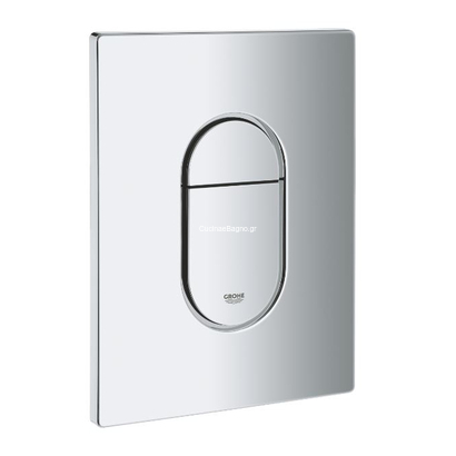 Grohe 38844000 Chrome Arena Cosmopolitan Πλακέτα Καζανακιού Διπλής Λειτουργίας Κάθετη