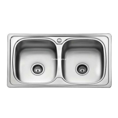 Karag BL898 Ένθετος Νεροχύτης 86x50 Inox Σατινέ