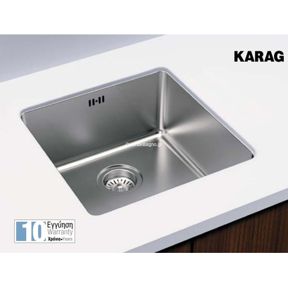 Karag BL 792 Υποκαθήμενος Νεροχύτης 38x44 Inox Σατινέ