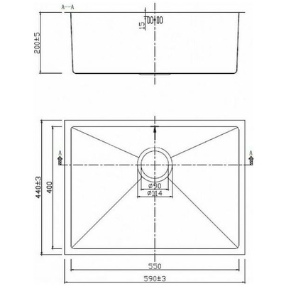 Karag BL-786 Νεροχύτης 59x44 Inox Σατινέ