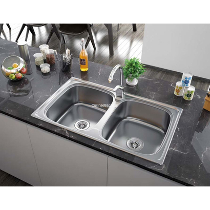 Karag BL 898 Ένθετος Νεροχύτης 86x50 Inox Σατινέ