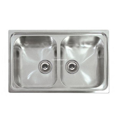 Karag River 350 Ένθετος Νεροχύτης 79x50 Inox Σατινέ