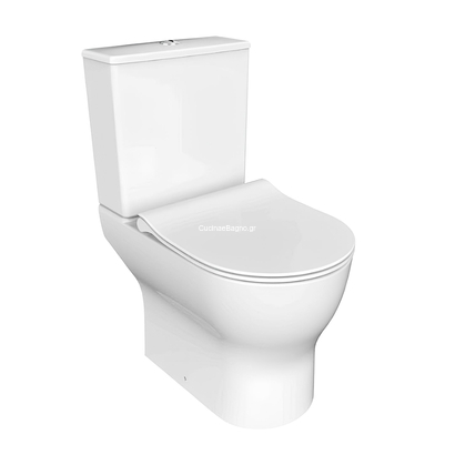 Huida Forte Rimless 60x37 Λεκάνη Με Καζανάκι ΠΣ set-0223