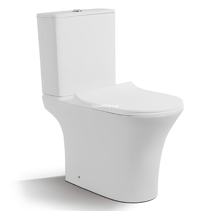 Gloria Dora Rimless 64x34 Λεκάνη Επιδαπέδια Set-0242