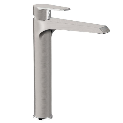 Teorema Velvet Brushed Nickel (Inox) Μπαταρία Νιπτήρα Επιτραπέζια 214111