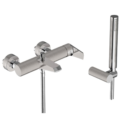 Teorema Velvet Brushed Nickel (Inox) Μπαταρία Λουτρού 215011