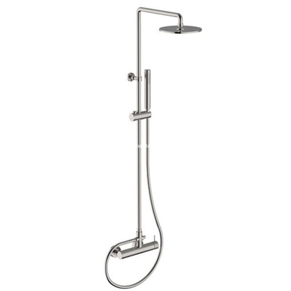 Teorema Velvet Brushed Nickel (Inox) Στήλη & Μπαταρία Ντουζιέρας 215343