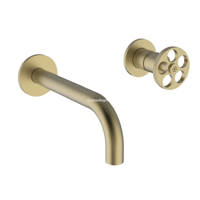 Teorema PROGRAME ONE Soft Brass Μπαταρία Νιπτήρα Επίτοιχη Εντοιχισμού 321030