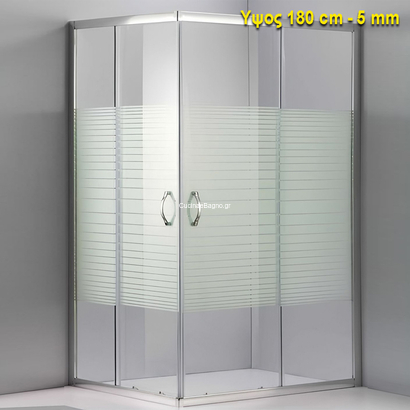 Gloria 80x100 Dorita Καμπίνα Ντουζιέρας Ασύμμετρη Σεριγραφία 66-3105