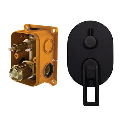 Kls Diva Μείκτης Εντοιχισμού 2 Οδών Μαύρος 690742 MB