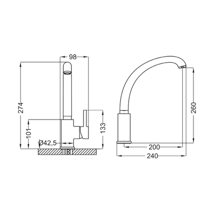 Teorema New Royal Μπαταρία Κουζίνας 113530