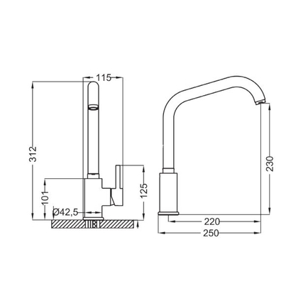 Teorema Roby Μπαταρία Κουζίνας 113531