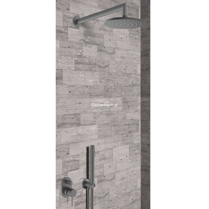 Teorema Lab Graphite (Ανθρακί) Σετ Εντοιχισμού Ντουζιέρας