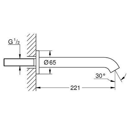 Grohe 13449001 Essence Εκροή 22 cm