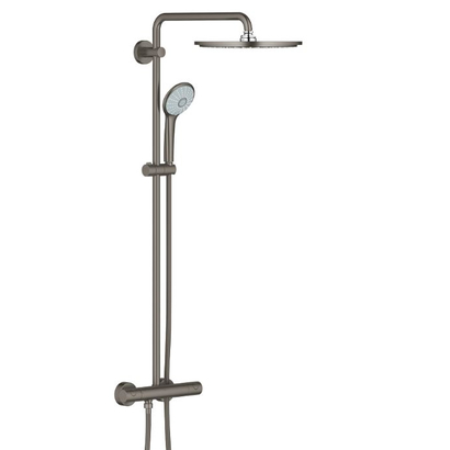 Grohe Euphoria System 310 26075AL0 Brushed Hard Graphite Σύστημα Ντουζ με Θερμοστατική Μπαταρία