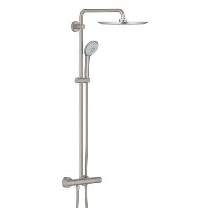 Grohe Euphoria System 310 26075DC0 Supersteel Σύστημα Ντουζ με Θερμοστατική Μπαταρία